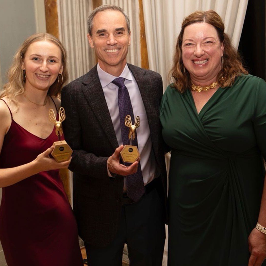 Kaitlyn Kraus, Chris Eifert and Michelle Crawley at the Golden Bees