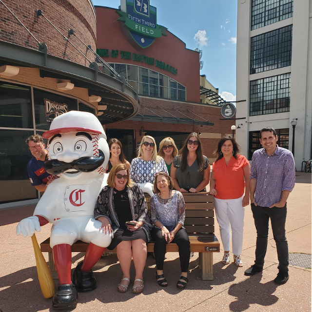 Group photo at 5/3 field