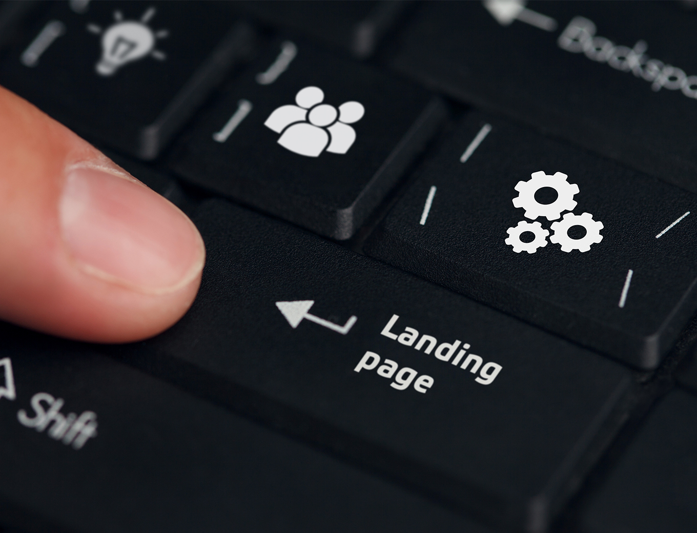 landing page keyboard