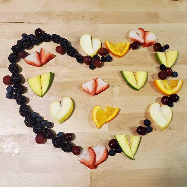 fruit heart