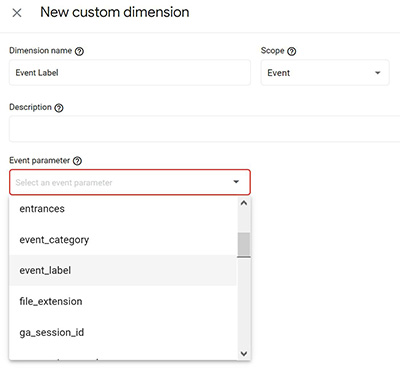 Google Analytics 4 event definition